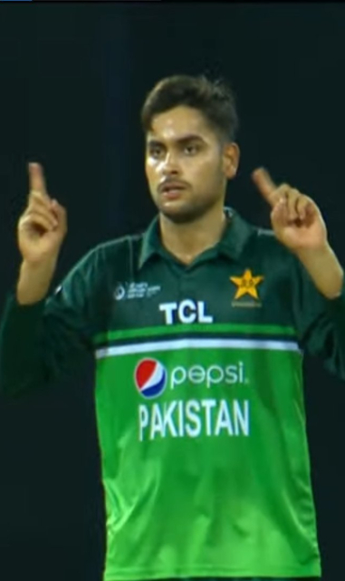 Mehran Mumtaz celebrates after taking wicket